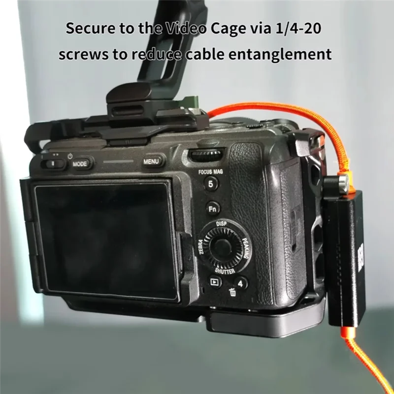 ABGI-DT-PD 20 V-마운트 충전기 브레이드 케이블 D-Tap - USB-C PD 카메라 및 휴대폰용 고속 충전