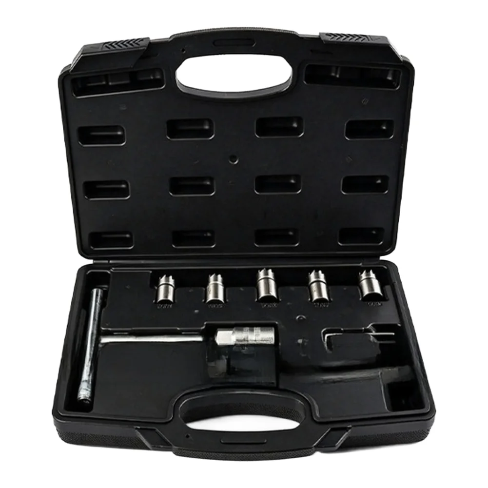 Fuel Injector for Cleaning Reamer Kit for Injector Seat Resurfacing - 6 Piece 8 Piece 11 Piece 17 Piece For Engine Tools