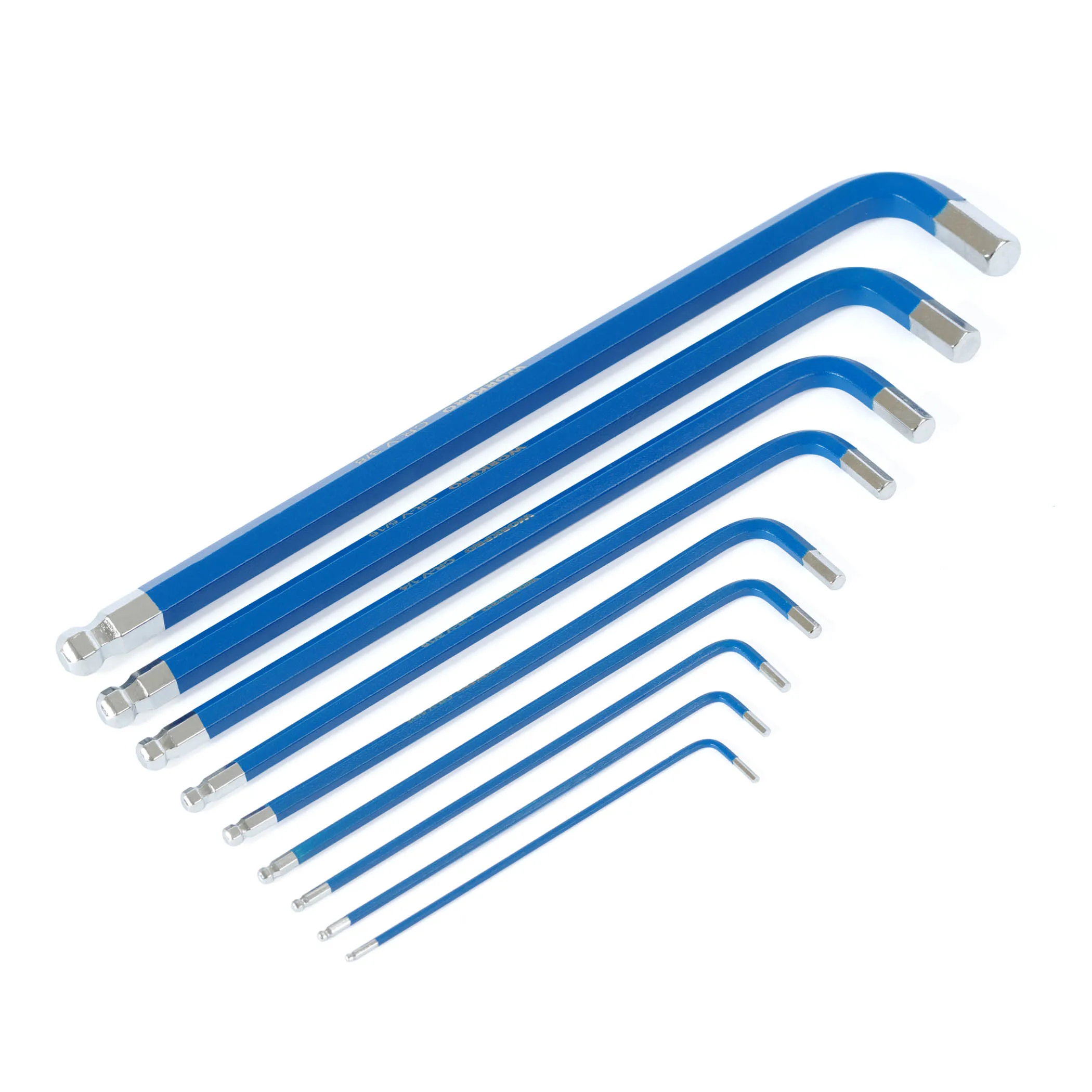 WORKPRO 9PC Long/SHORT Arm Ball Point  Hex Key Set for Vehicle Bicycle Repairs