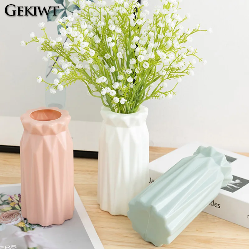 Geometric Plastic Flower Vase 3