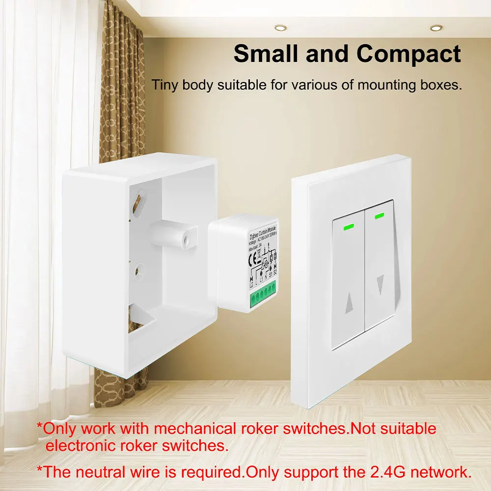 Tuya Zigbee Smart Vorhang Schalter Modul Für Jalousien Rollladen Elektromotor Smart Life Control Funktioniert Mit Alexa Google Hause