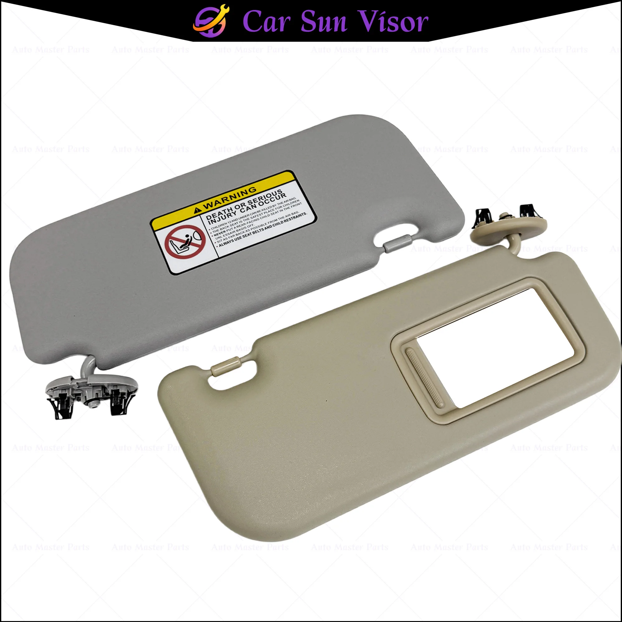 For 2005 2006 2007 2008 2009 2010 2011 2012 2013 2014 2015 2016 Toyota Yaris NCP91 NCP93 Driver Passenger Sunvisor Sunshade