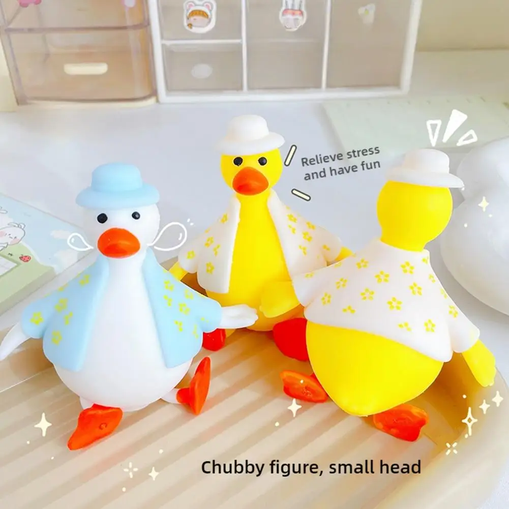 Kawaii Duck Squeeze Toy Antistress Anti Angst Stress Reliever Squishies Cartoon Animal Toy Verjaardagscadeau