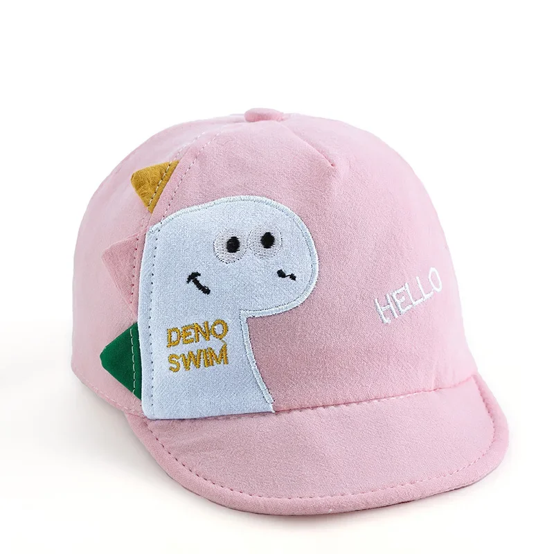 Baby Cartoon Dinosaur  Hat Soft Cotton Boys Girls Baseball Cap Summer Outdoor Infant Girls Sun Hats