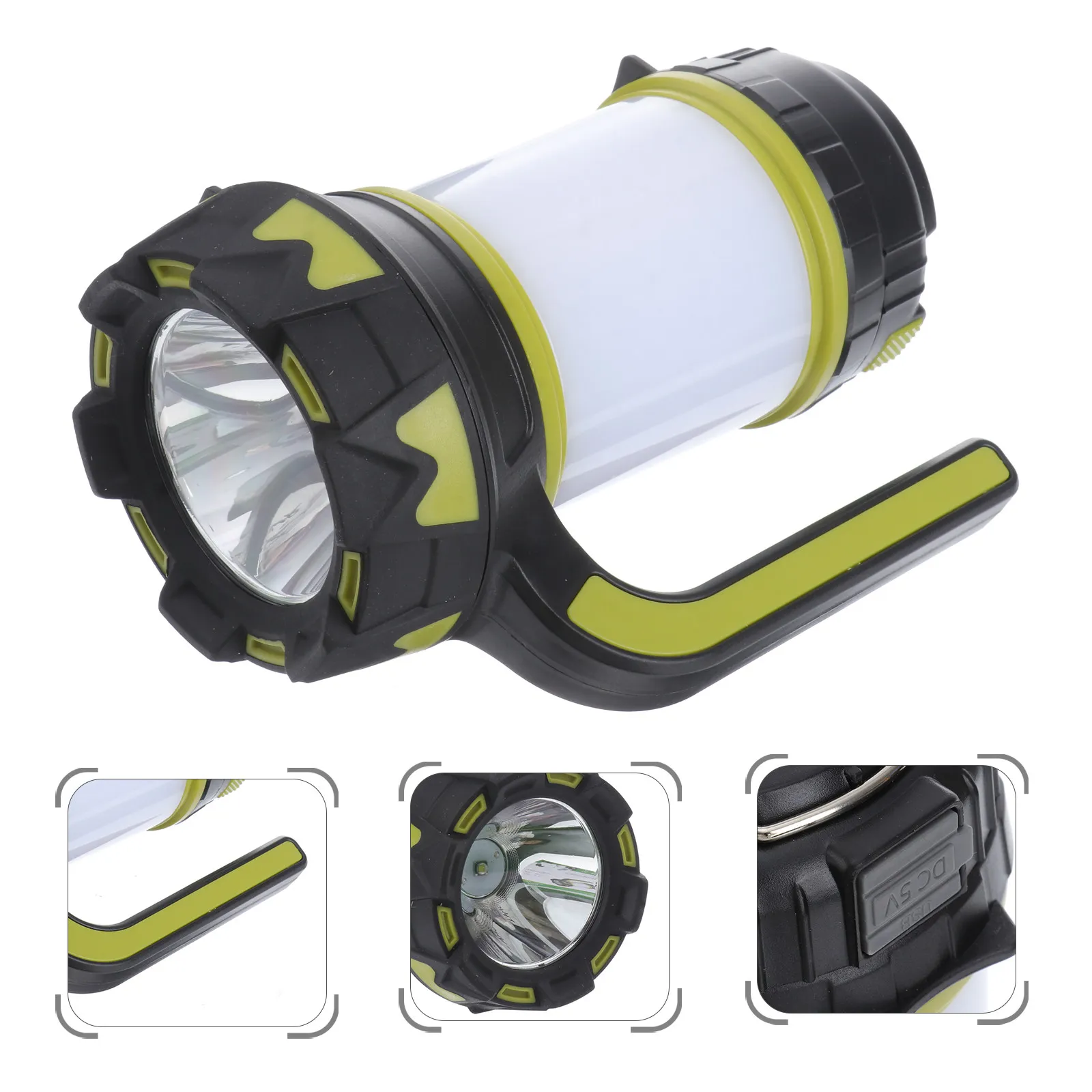 Rechargeable USB Powered LED Camping Lantern 3 Lighting Modes Including Red White Ground Light Ideal for Outdoor Hiking
