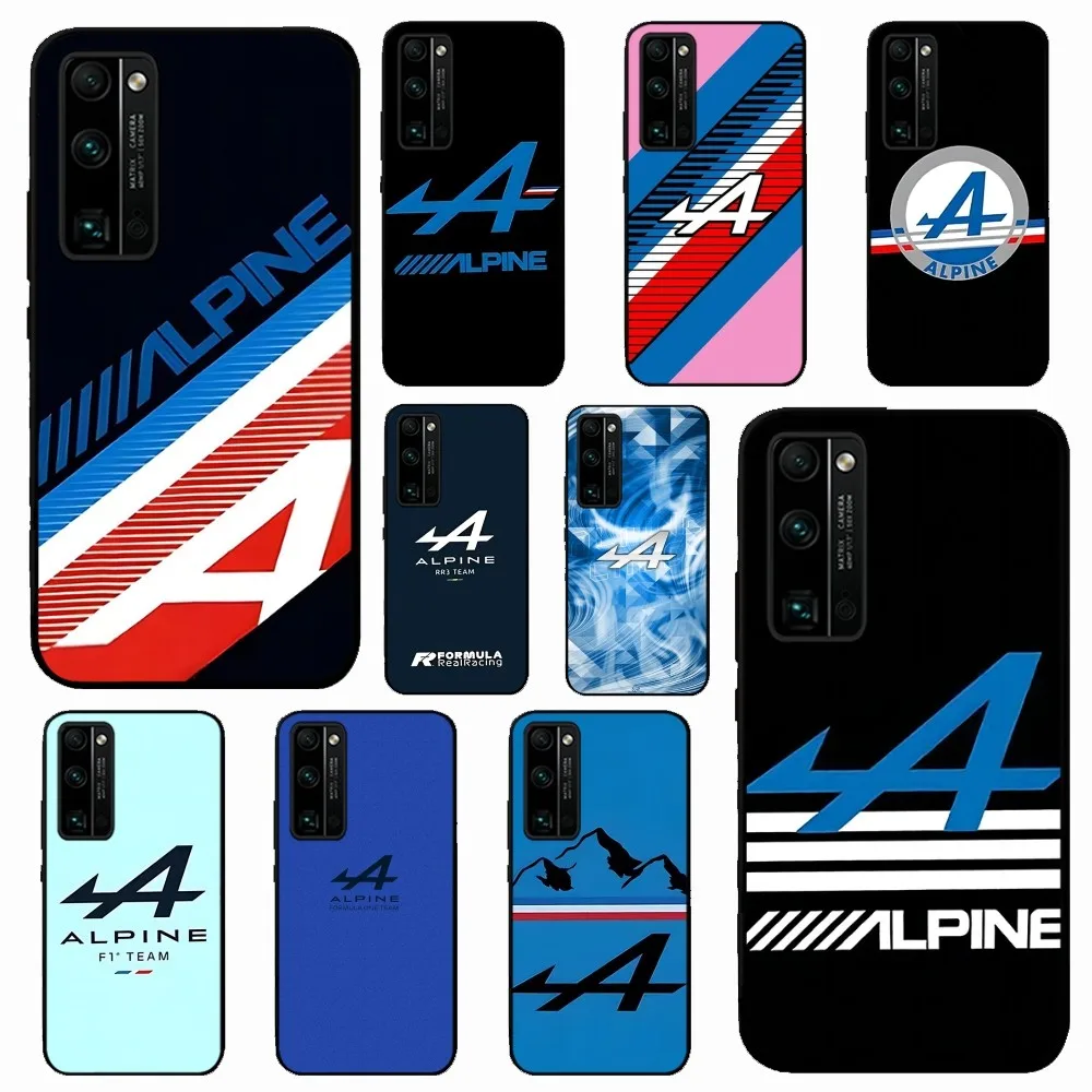 

A-Alpine Logo Tricolor French Flag Phone Case For Huawei Honor 10 lite 9 20 7A 9X 30 50 60 70 pro plus Soft Silicone Cover