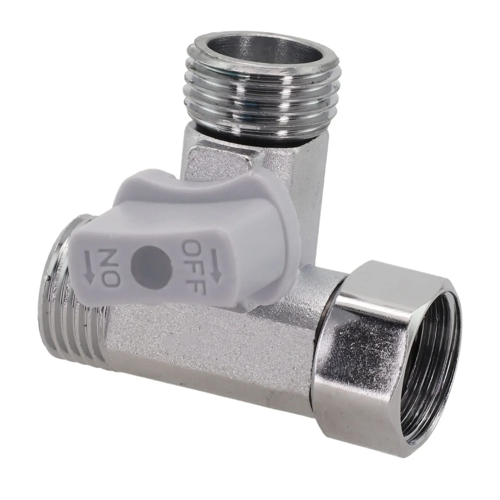 

Угловой Т-образный клапан-переходник из цинкового сплава для подачи воды в кухонные и ванные комнаты, подходит для биде, унитазов и распылителей.