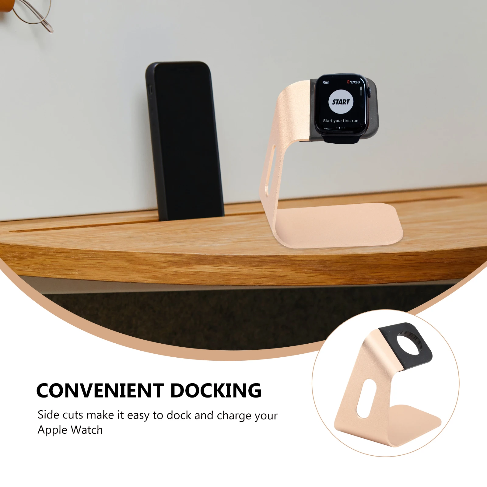 Watch Charging Stand Smartwatch Ladestation Holder Aluminum Anti-Slip Management Viewing Angle Accessories Support Dock