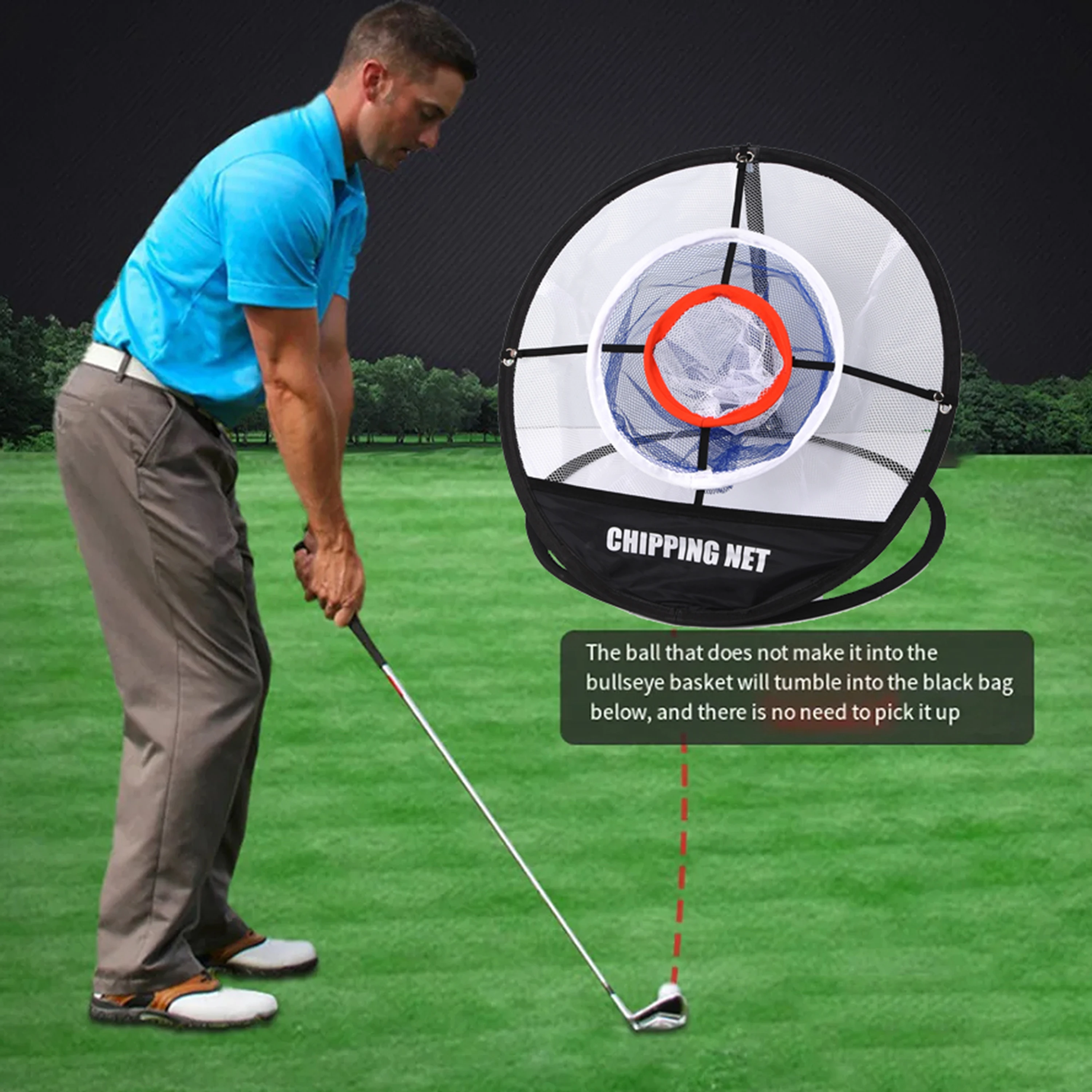Golf Chipping Net Pop Up Pract - Golf Equipment Indoor 评论和价格