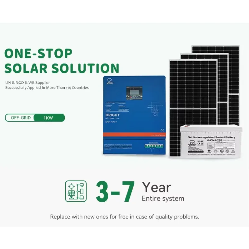 SOLAR 1kw 2kw Off-Grid Solar Power System Complete Kit 3kw 5kw Battery Home Solar Storage System for Small Projects