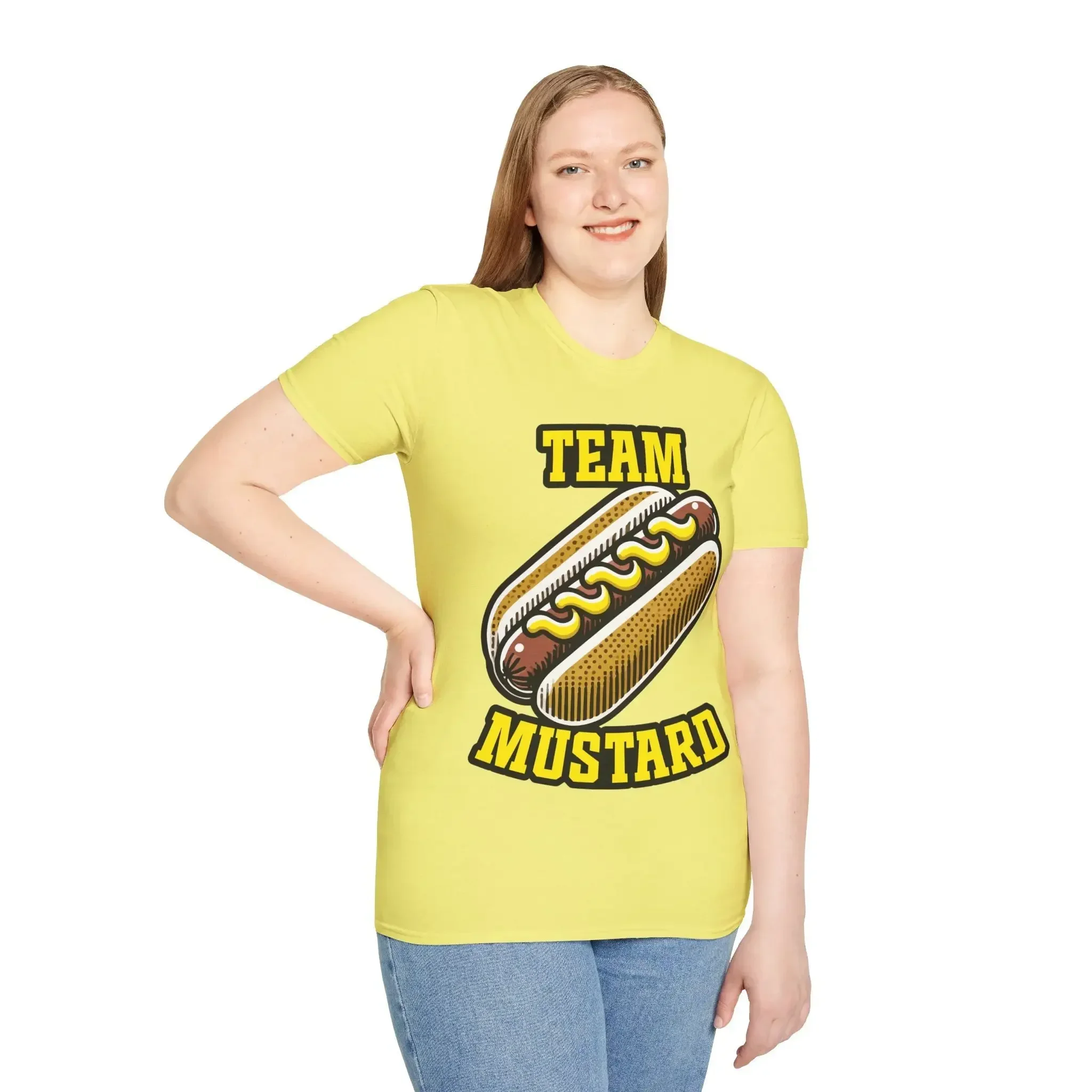Team Mustard Hotdog Lover Foodie T Shirt