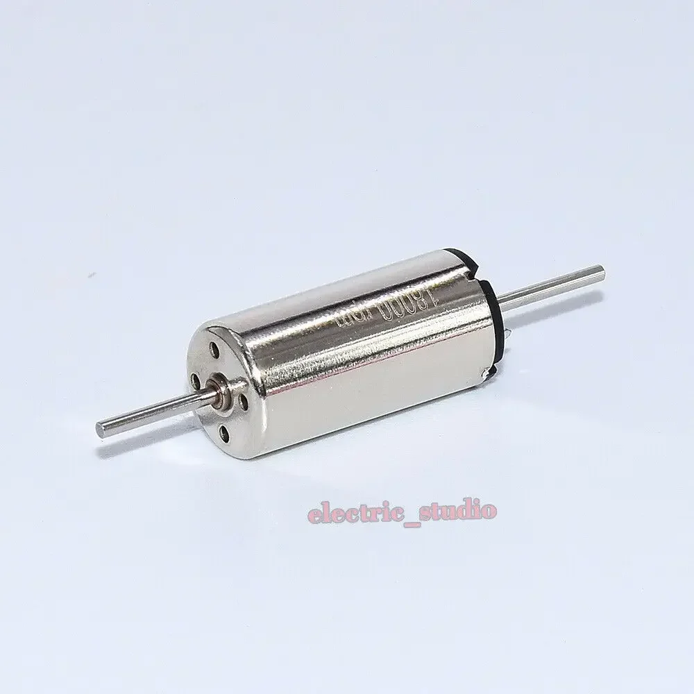 Micro Coreless Motor para RC Rail Train Modelo, eixo duplo, bloco de trem, alta velocidade, 8mm * 16mm, DC 12V, 13500RPM, 18000RPM
