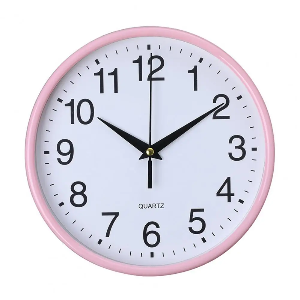 Modern Wall Clock Quiet Operation Wall Clock Elegant Round Wall Clock with High-precision Quartz Movement Battery for Easy