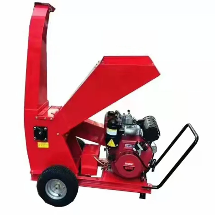 Farm garden wood branch crusher Garden wood chip machine Gasoline powered Fruit tree branch crusher