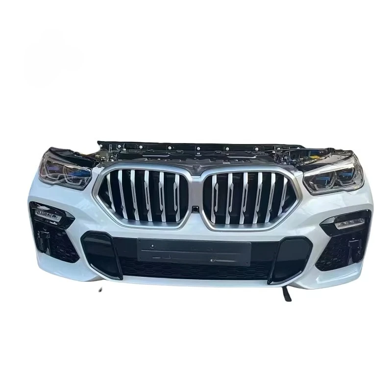 For BMW X6 G06 Sport Car Front Bumper Kit Accessories Used Plastic Headlights Engine Hood Mudguard