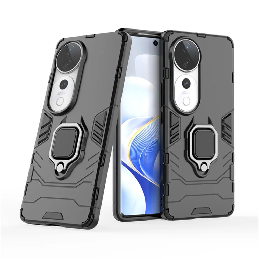 For Vivo V40 5G Full Shockproof Armor Case For Vivo V40 Pro 5G V 40 VivoV40 Magnetic Ring Back Cover Protective Phone Coque