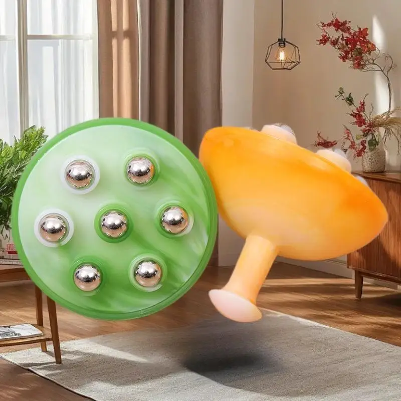 

Hand Roller Massager For Cellulite Massage,Deep Tissue Massage Ball For Back,Neck,Foot,Shoulder,with 7 360-degree Metal Roller