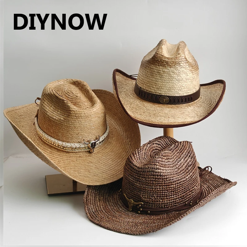 cappello-da-cowboy-retro-in-paglia-fatto-a-mano-con-foglie-di-palma-naturali-cappello-da-sole-unisex-per-viaggi-e-attivita-all'aperto-cappello-da-cowgirl-per-uomini-e-donne