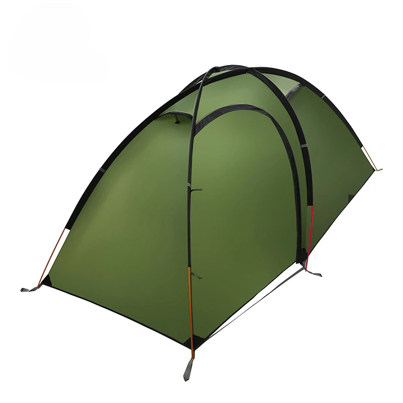 Outdoor four seasons double aluminum pole mountaineering tent outdoor portable