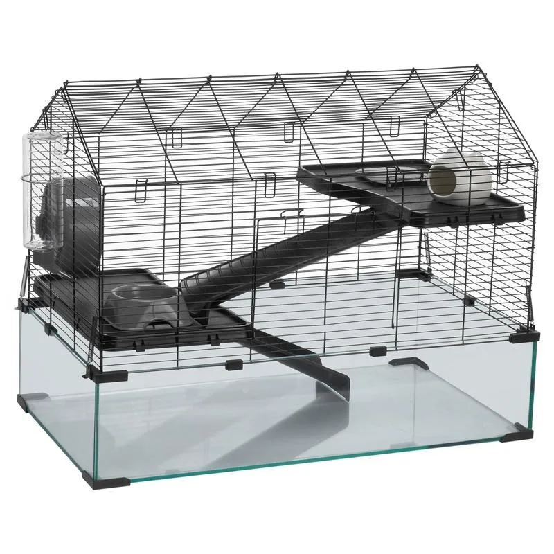 Wire Hamster Cage Habitat 29.5in Pet Rodent Gerbil Mice Small Animal House