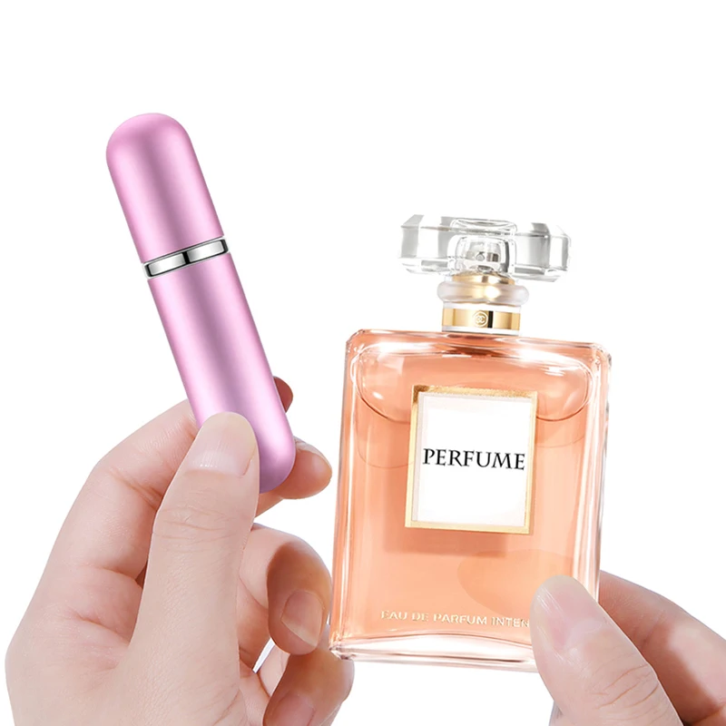 5ml Portable Mini Refillable Perfume Bottle With Spray Pump Funnel Empty Cosmetic Containers Atomizer Bottle For Travel Tool