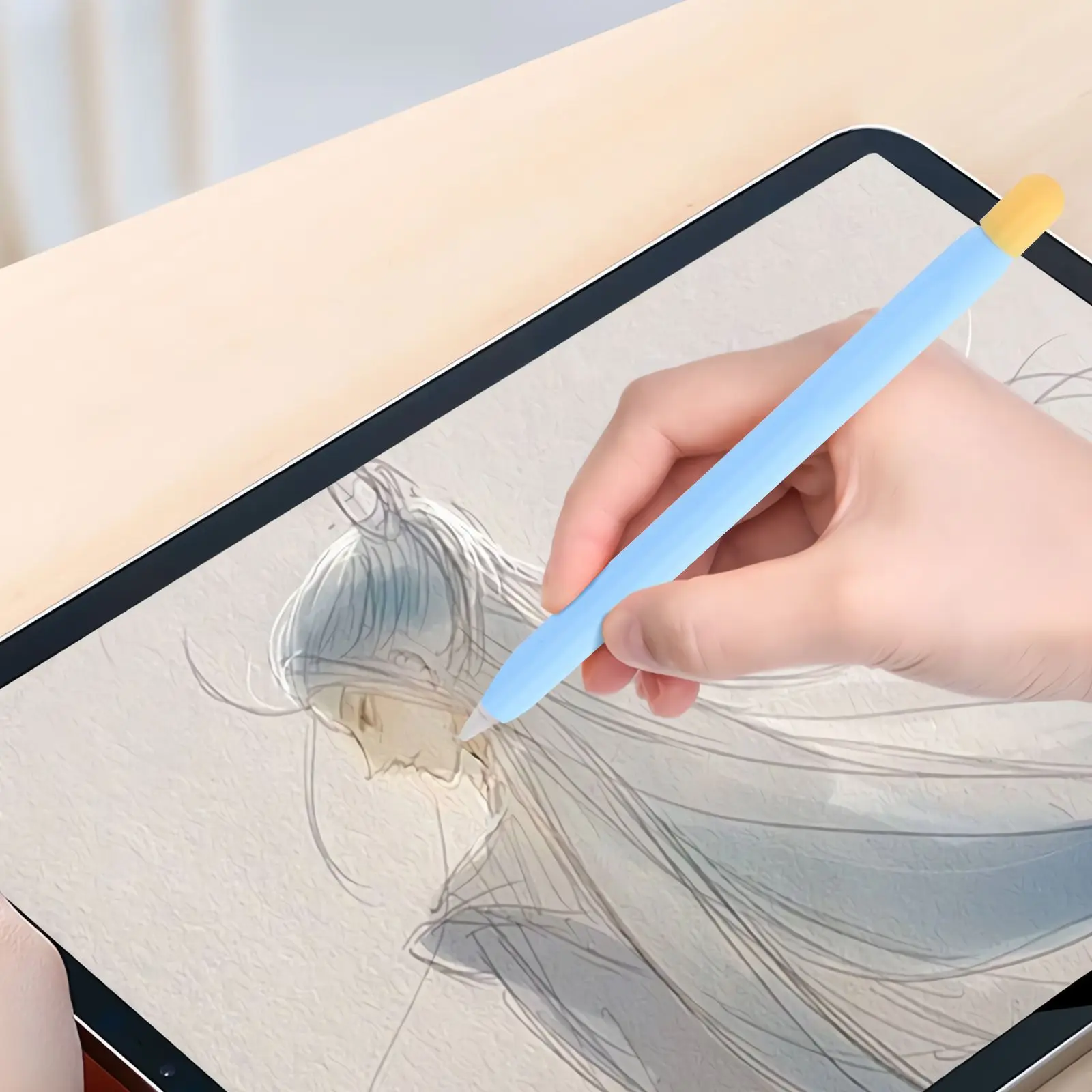 Stylus Case Pencil 2 Enclosure Silicone Cover Protective Sleeve Non Slip Falling Resistant Bright Color Creative Design High