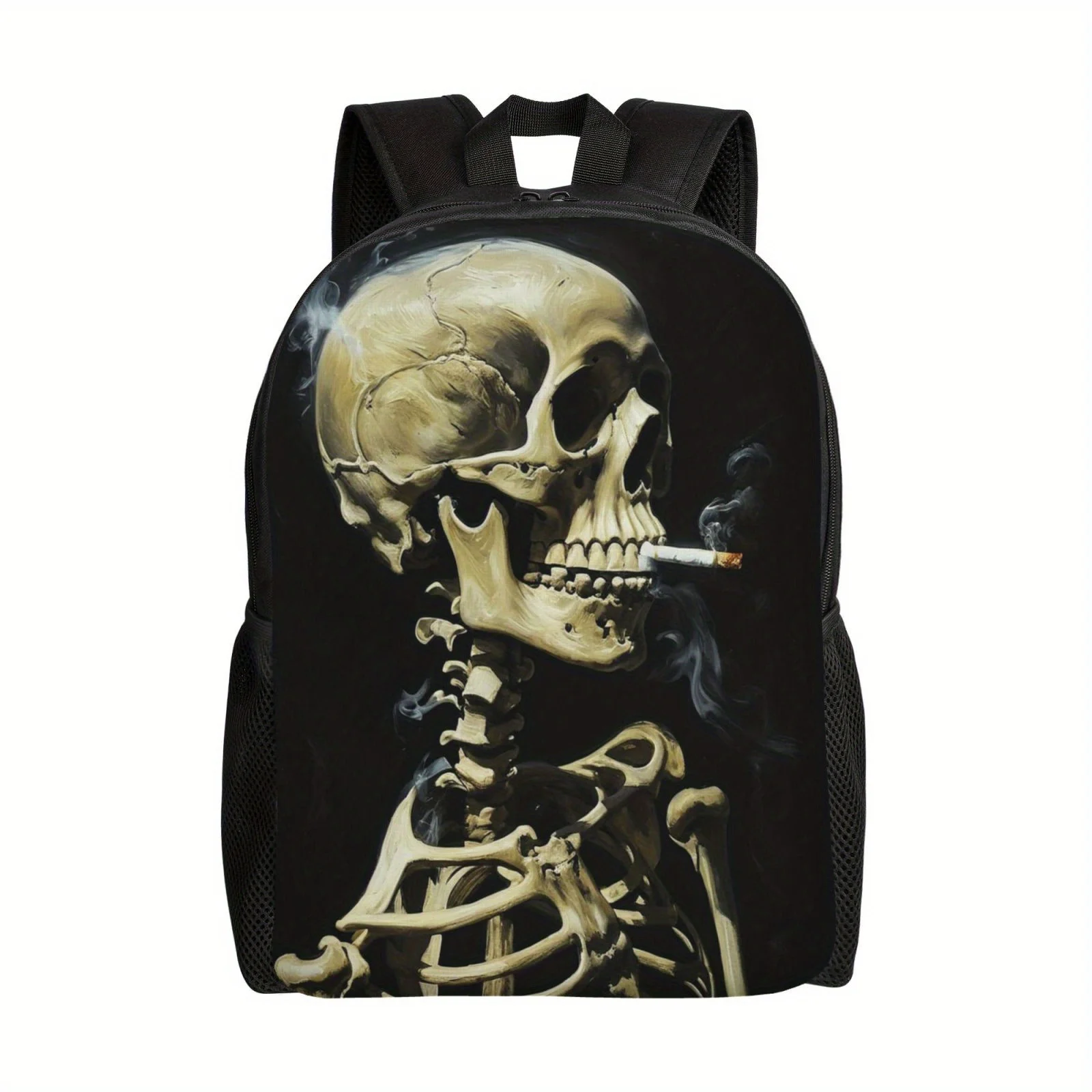 

Cool Skull Print Street Style Cool Backpack For Men, Casual Bag For Daily Commute & Hanging Out & Outdoor Activities