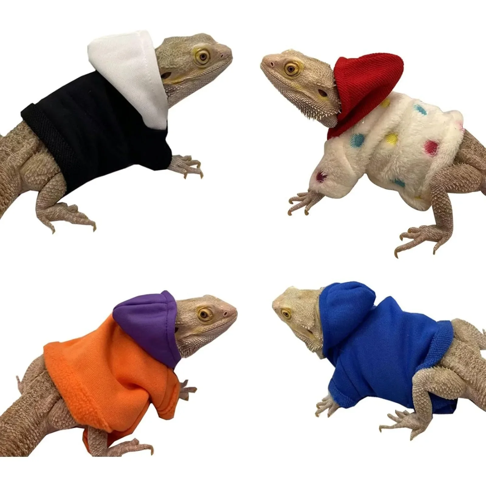 

Bearded dragon costume - handmade cotton hoodie, warm sweater jacket, reptile costume, lizard, chameleon costume skin protection