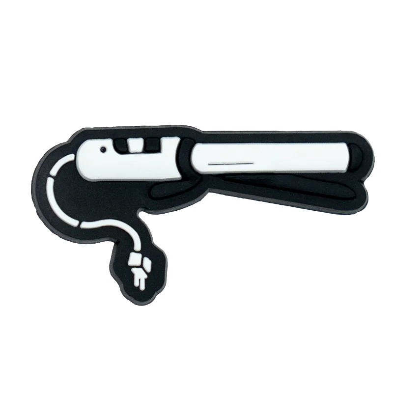 1/12 stücke PVC Friseur Schuh Charms für Frauen Mädchen Pins Haartrockner Curling Eisen Scissor Pins Zubehör Schuh Dekorationen Schnalle – Detail 13