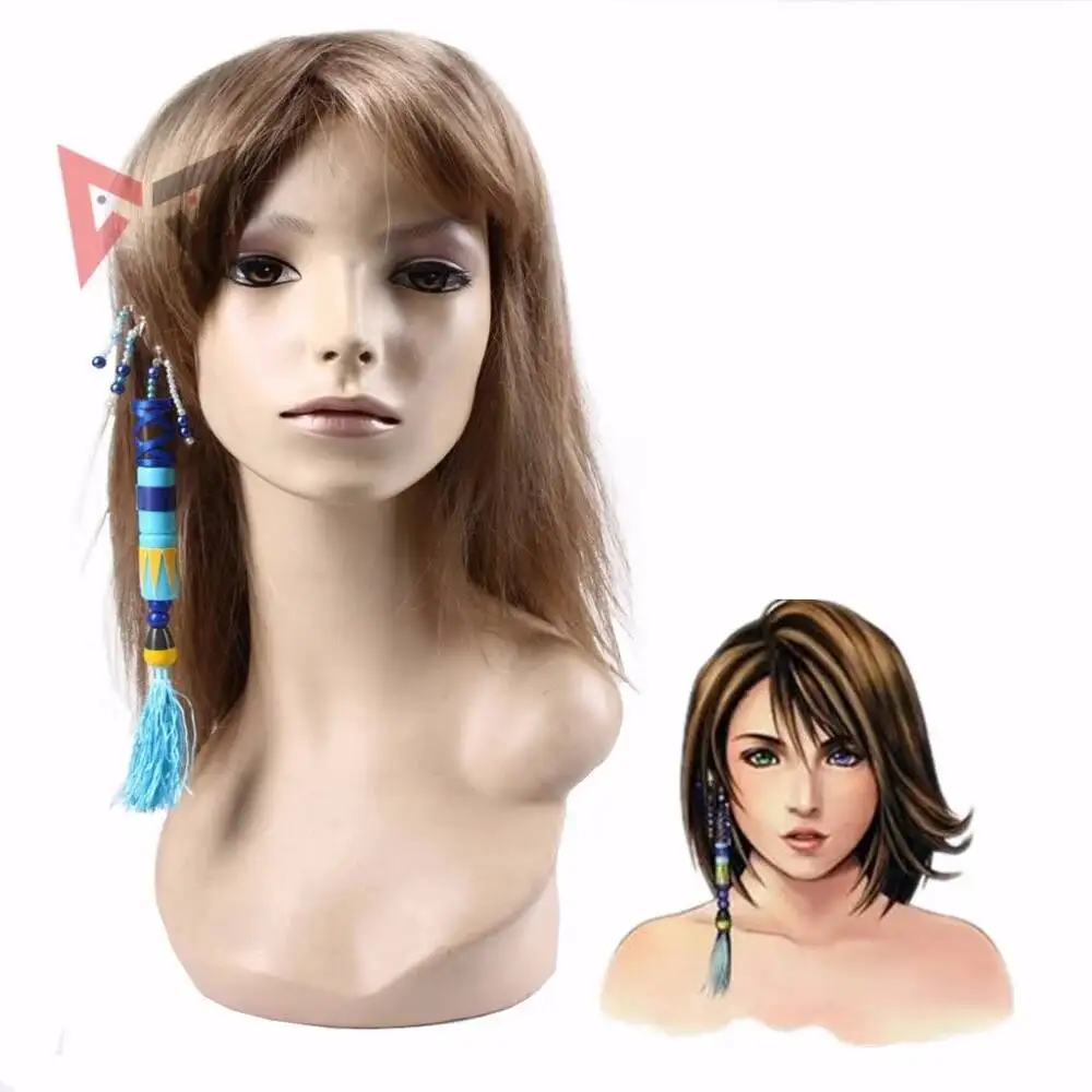 

Athemis Final Fantasy Ten Yuna, косплей, значок для косплея, серьги-клипсы, набор для Хэллоуина, игровая вечеринка