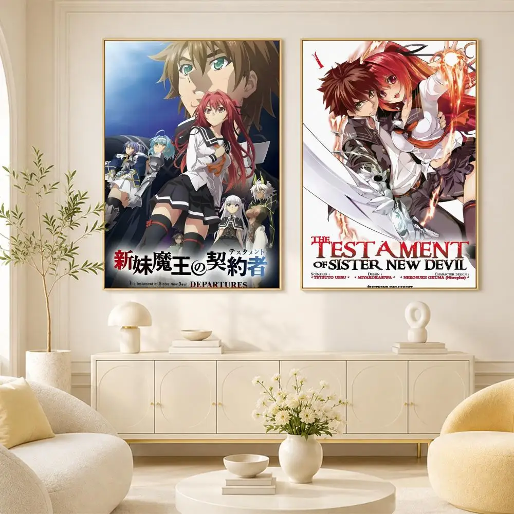 T-The T-Testament of Sister New Devils Poster Room Home Decoration Interior Wall Art Printing Garage Posters Gift