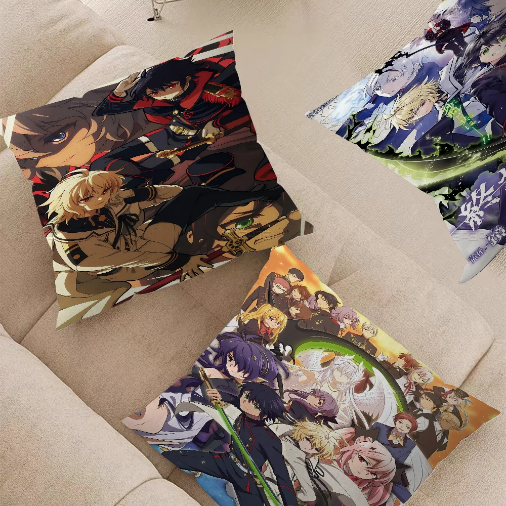 S-seraph Of The End Pillowcases Home Bedding Decorative Pillow Cover Wedding Super Soft Pillow Case