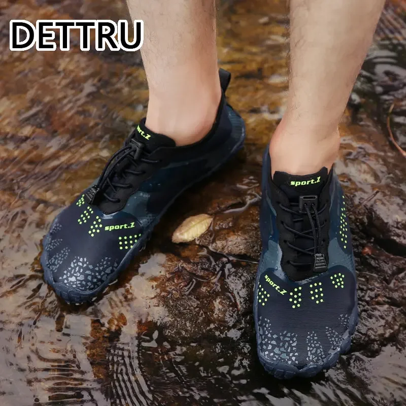 DETTRU Summer Water Shoes Men Beach Sandals  Minimalist Upstream Aqua Man Quick Dry River Sea Barefoot Diving Swimming Socks 46