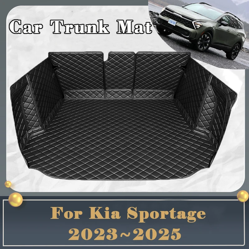 

Car Trunk Mat For Kia Sportage LWB NQ5 2023 2024 2025 Dirt-resistant Fully Surrounded Trunk Mat Rear Cargo Tray Car Accessories