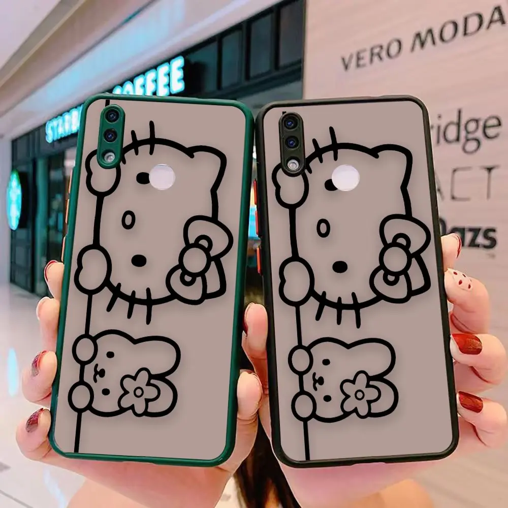 Shockproof Matte Case Funda Coque For OPPO RENO 8 7 7Z 6 6Z 6 4G 5 4 SE 3 2 2F 5G PRO PLUS Case Cute Tomy Hello K-Kitty Cat 2023