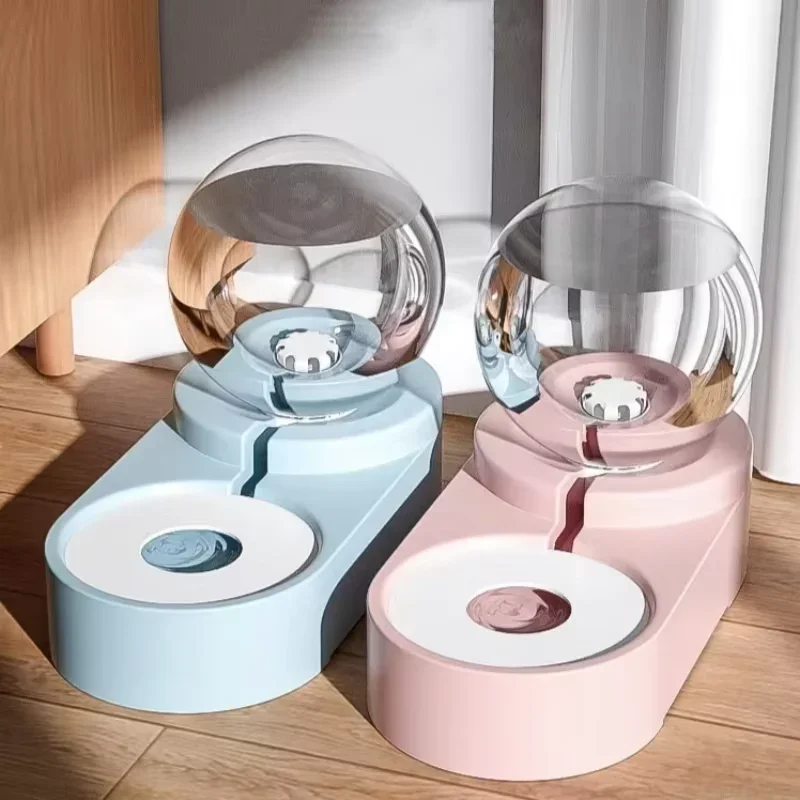 

Customizable 3 In 1 Pet Cat Bowl Water Dispenser Dog Food Container