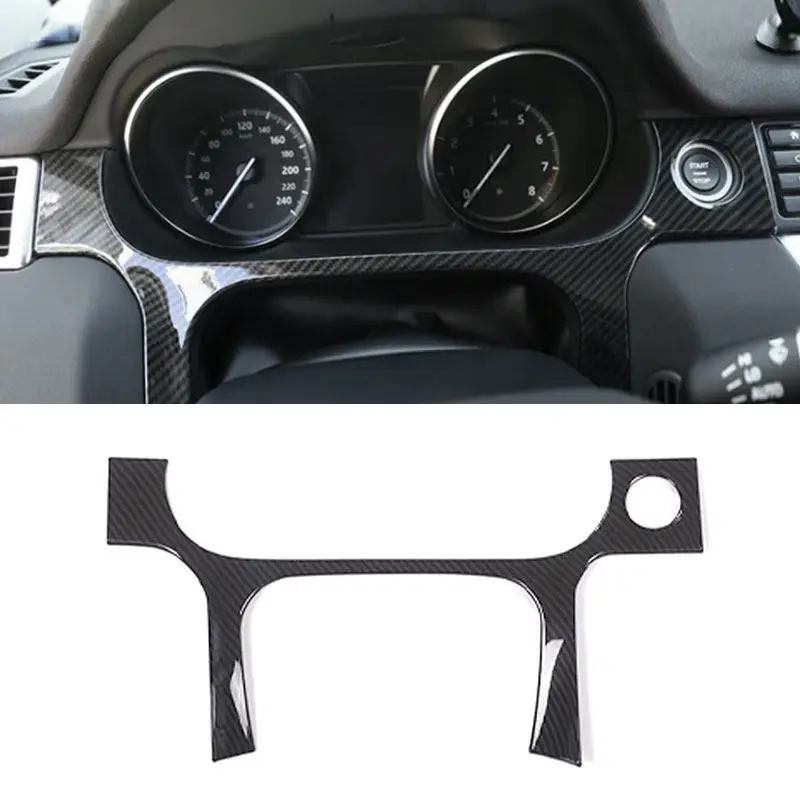 LHD For Land Rover Discovery Sport 2015 2016 2017 2018 2019 ABS Cabon Fiber Car Dashboard Panel Instrument Frame Cover Trim