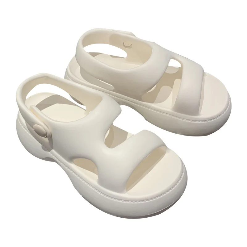 

Мягкие сандалии Thi Bot, женские летние повседневные домашние тапочки из ЭВА с открытым носком, тонкие ремешки, невдаемые