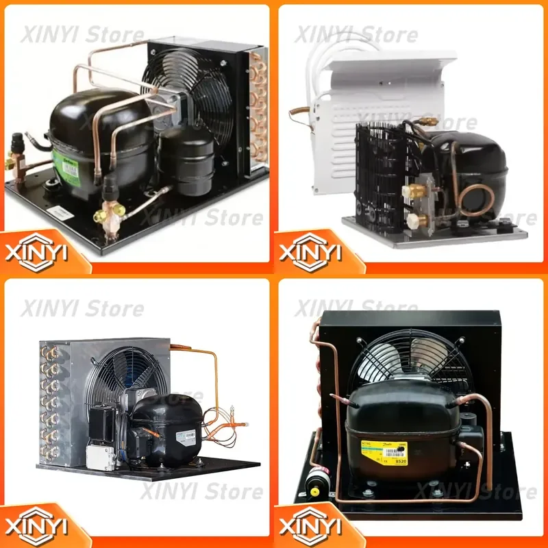 for Mini Condensing Unit for Mini Refrigeration Unit DC12V 85W SS304 Max Cooling Capacity 300W Air Conditioning Accessories