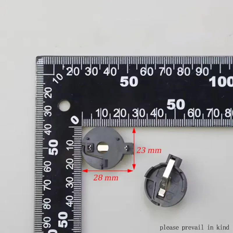 2PCS Button Battery Holder Storage Box Fixed BS-2 BS-6 BS-8 CR2450 CR2032 Plug Type Button Cell Battery Organizer