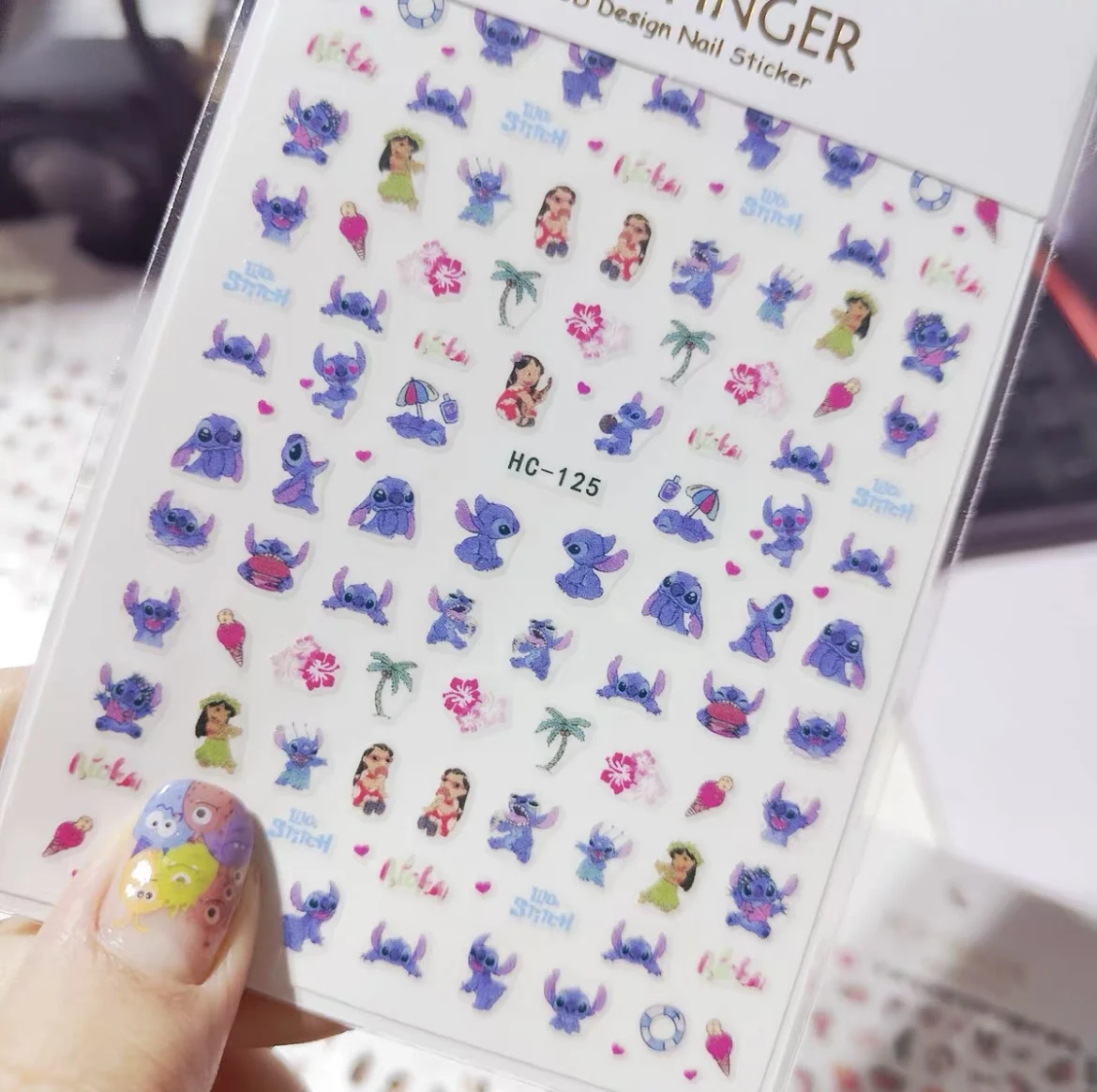 66 piezas de Kawaii Snow White Nail Art Stickers The Little Mermaid Nail Art Decoración 3D Donald Duck Mickey Series Nail Art Accesorios