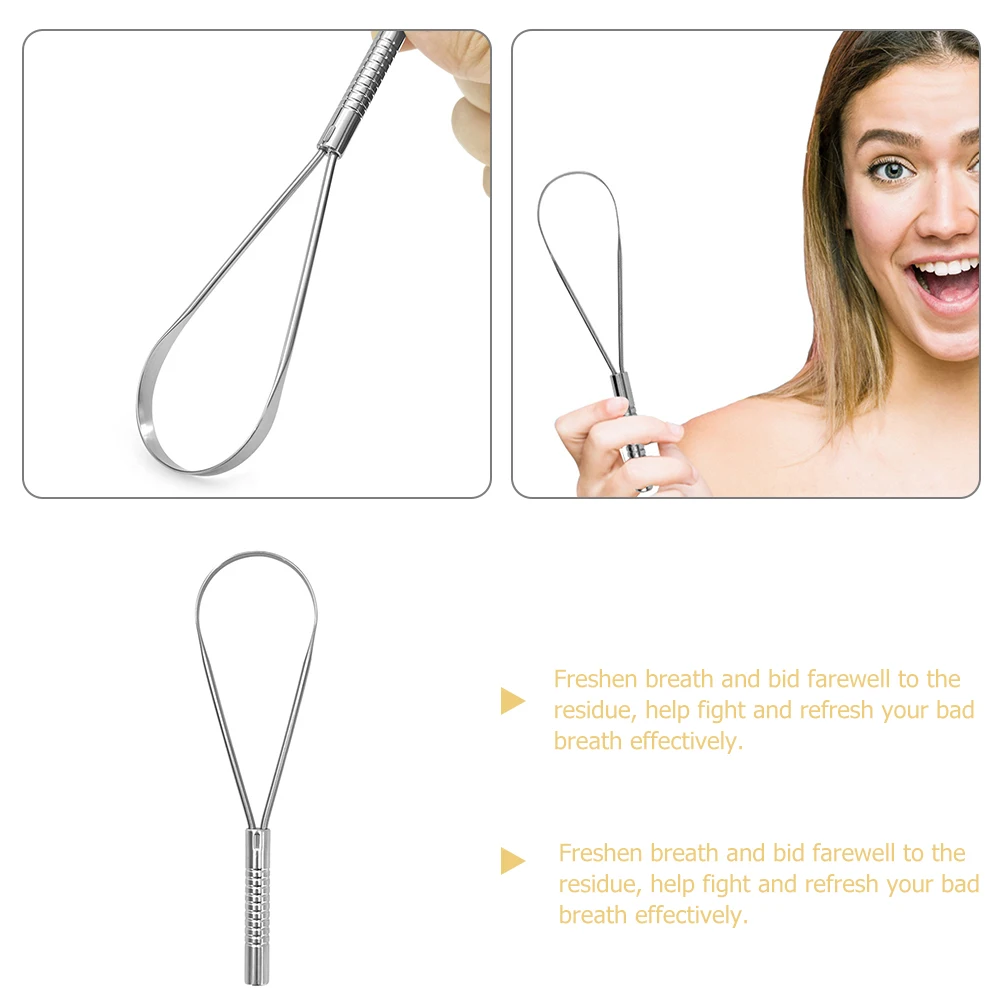 

Portable Tongue Scraper Cleaner for Adults Lightweight Handheld Tongue Scraping Tool Oral Care Supplies Fresh Breath Cleaning