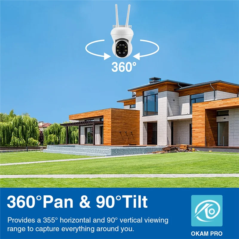 AC56-2MP Wireless PTZ IP Camera Full Color AI Humanoid Detection Auto Tracking Baby Monitor Home Security Camera