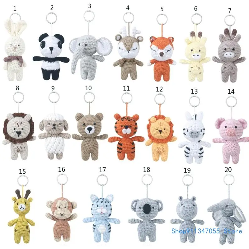 

Keychain Crocheted Elephant Toy Lion Kindergarten Gift Giveaway Drop shipping