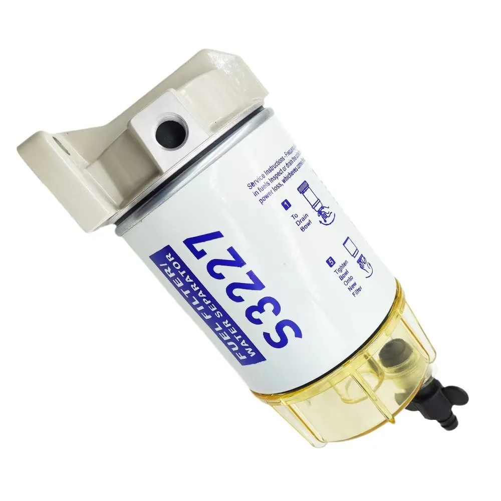 Fuel Filter Water Separator Assembly Outboard  S3227  For Mercury Quicksilver OMC Marine Engine Boat 10 Micron Kit