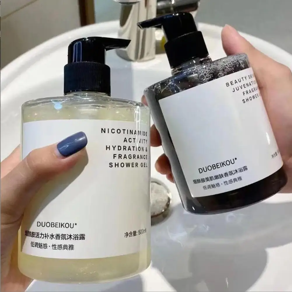 

500ml Niacinamide Oil Control Shower Gel Moisturizing Smooth Fragrance Shampoo Conditioner Whitening Cleansing Hair Body Care