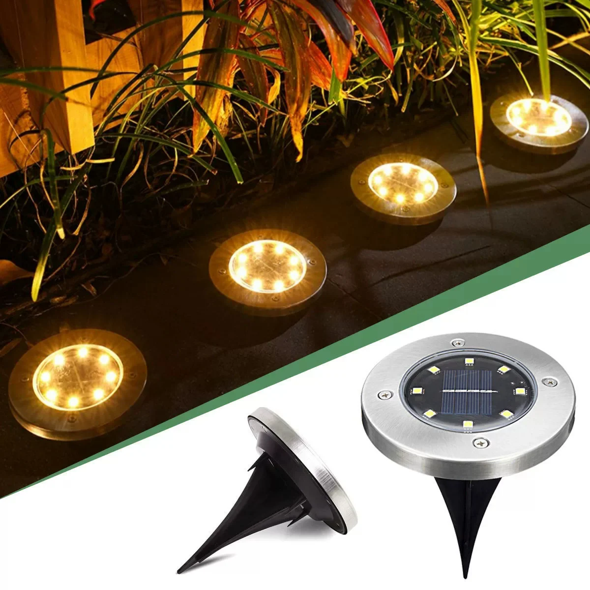 

Outdoor Solar Garden Decorative Lights 4pcs Corridor Courtyard Lighting Solar Wall Lamp Yard Ground Light for Home Holiday Decor