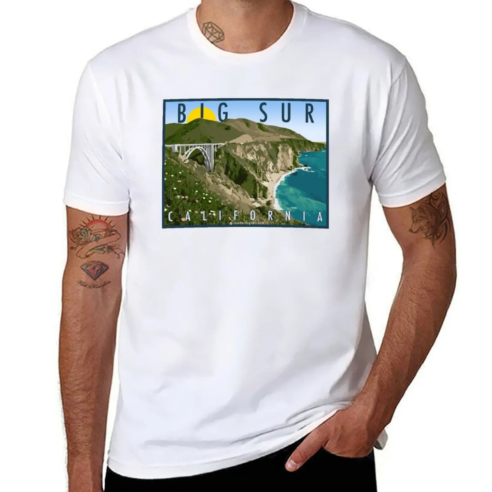 

Big Sur California T-Shirt man t shirt cotton man t shirts for men casual T-Shirt