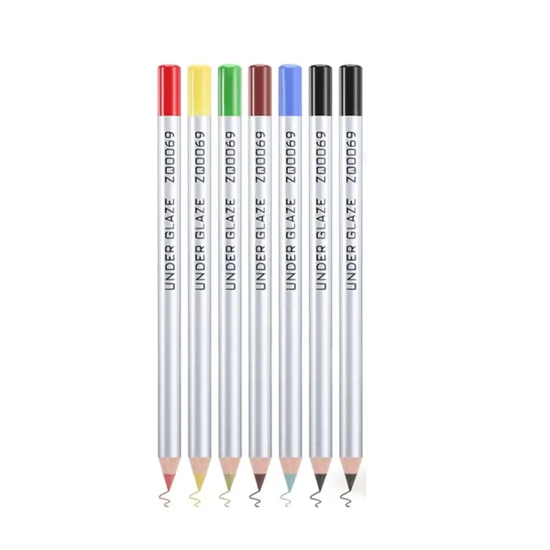 

CHCH For Ceramics For Decorating Underglaze Pencils, 7Pcs 6 Color Underglaze Pottery Tools For Pottery Bisque Ware