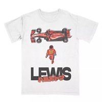2025 Summer New Lewis Hamilton Vintage Printed T Shirt Formula 1 Racing Men's Women's T-shirt Streetwear Short Sleeve O Neck Tee